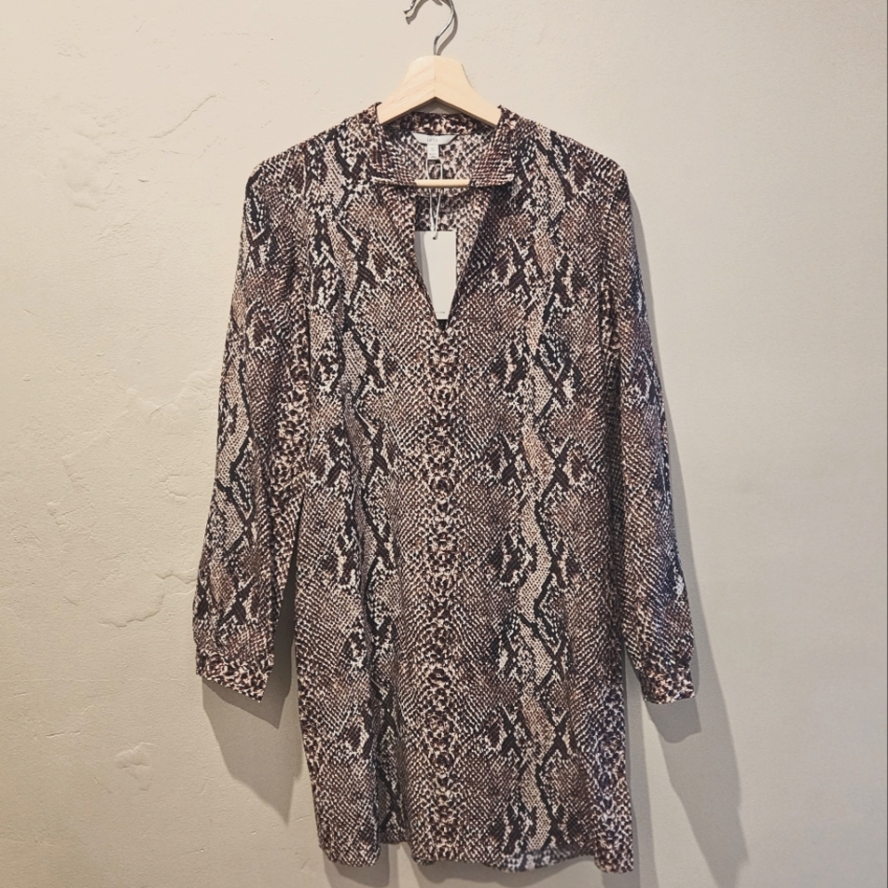 Joie Briona Snake Print Shift Dress Size XS